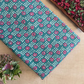 Cotton Kantha Printed Fabric - Floral