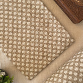 Pure Cotton Printed Fabric - Cream - Small Butti