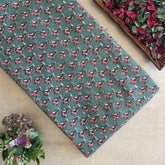 Cotton Kantha Printed Fabric - Floral