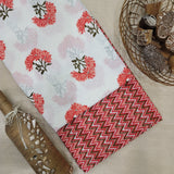 Pink Pure Cotton Hand Block Printed 2 PC Suit - Vastra Raag