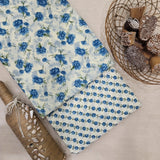 Cream Pure Cotton Hand Block Printed 2 PC Suit - Vastra Raag