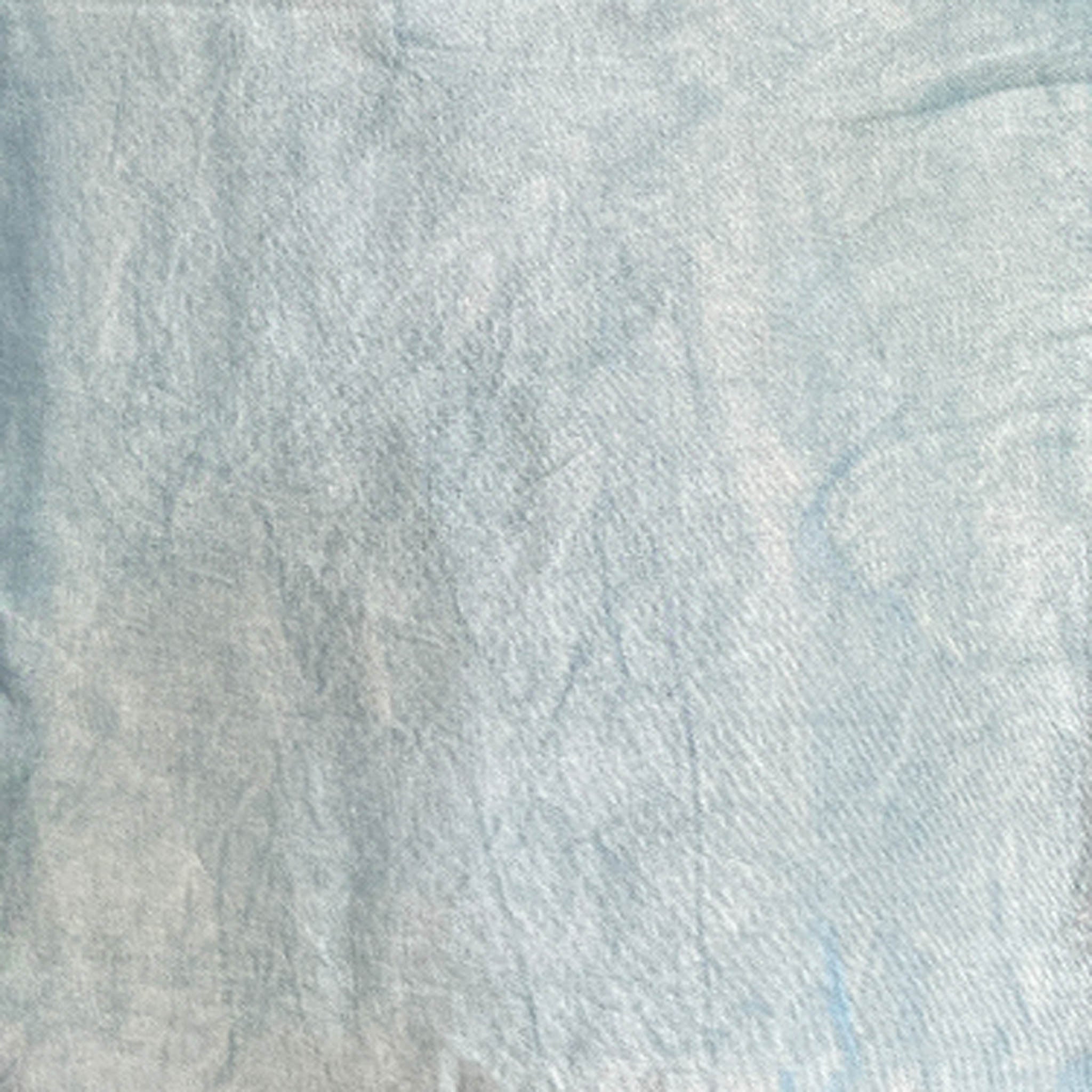 Mashru Silk Hand Block Printed Fabric - Grey - Vastra Raag