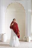 Maroon - Pure Modal Silk Bandhani Barbag Dupatta with Zari Lagdi Patta