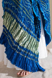 Blue - Pure Modal Silk Bandhani Barbag Dupatta with Zari Lagdi Patta