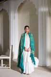 Rama Green - Pure Modal Silk Bandhani Barbag Dupatta with Zari Lagdi Patta