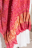 Pink - Pure Modal Silk Bandhani Barbag Dupatta with Zari Lagdi Patta