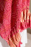 Pink - Pure Modal Silk Bandhani Barbag Dupatta with Zari Lagdi Patta