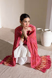 Pink - Pure Modal Silk Bandhani Barbag Dupatta with Zari Lagdi Patta