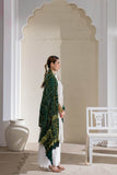 Bottle Green - Pure Modal Silk Bandhani Checks Pallu Dupatta with Zari Lagdi Patta