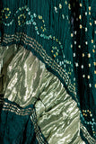Bottle Green - Pure Modal Silk Bandhani Dani Dupatta with Zari Lagdi Patta