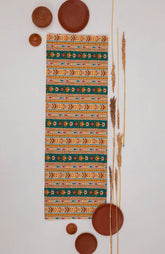 Khadi Cotton Printed Fabric - Geometrical - Multicolor - Vastra Raag