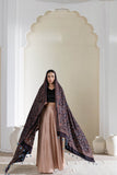 Black/Maroon - Modal Silk Ajrakh Hand Block Dupatta