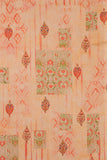 Khadi Cotton Printed Fabric - Georgia Peach - Vastra Raag