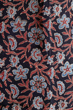 Maroon/Blue/Black - Modal Silk Ajrakh Hand Block Dupatta