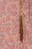 Khadi Cotton Printed Fabric - Floral - Rose Blush - Vastra Raag