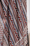Cream/Maroon/Blue - Modal Silk Ajrakh Hand Block Dupatta