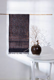 Black - Ajrakh Hand Block Printed - Handloom Cotton Stole - Vastra Raag