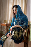 Blue - Modal Silk Bandhani Ombre Dyed Dupatta with Lagdi Patta