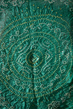 Bottle Green - Modal Silk Bandhani Ombre Dyed Dupatta with Lagdi Patta