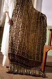 Brown - Ombre Dyed Garchola Bandhani Modal Silk Dupatta with Zari Lagdi Patta