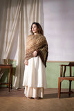Brown - Ombre Dyed Garchola Bandhani Modal Silk Dupatta with Zari Lagdi Patta