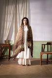 Brown - Ombre Dyed Garchola Bandhani Modal Silk Dupatta with Zari Lagdi Patta