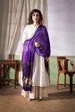 Violate - Modal Silk Bandhani Ombre Dyed Dupatta with Lagdi Patta