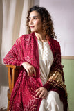 Maroon - Modal Silk Bandhani Ombre Dyed Dupatta with Lagdi Patta