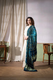 Rama Green - Ombre Dyed Garchola Bandhani Modal Silk Dupatta with Zari Lagdi Patta