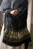 Grey - Modal Silk Bandhani Ombre Dyed Dupatta with Lagdi Patta