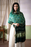 Bottle Green - Ombre Dyed Garchola Bandhani Modal Silk Dupatta with Zari Lagdi Patta