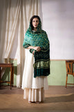 Bottle Green - Ombre Dyed Garchola Bandhani Modal Silk Dupatta with Zari Lagdi Patta