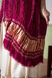 Maharani Pink - Modal Silk Bandhani Ombre Dyed Dupatta with Lagdi Patta