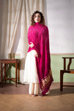 Maharani Pink - Modal Silk Bandhani Ombre Dyed Dupatta with Lagdi Patta
