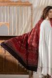 Red - Ajrakh Hand Block Printed Cotton Dupatta