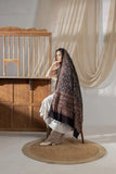 Black - Ajrakh Hand Block Printed Cotton Dupatta