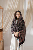 Black - Ajrakh Hand Block Printed Cotton Dupatta