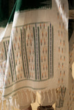 Green - Pochampally double Ikat cotton dupatta