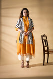 Yellow - Pochampally double Ikat cotton dupatta
