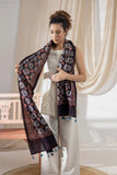Black - Ajrakh Hand Block Printed - Handloom Cotton Stole