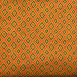 Cotton Lawn Printed Fabric - Diamond - Golden Yellow