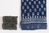 Indigo Linen Hand Block Saree