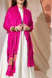 Maharani Pink - Pure Modal Silk Bandhani Dani Dupatta with Zari Lagdi Patta