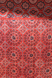 Ajrakh Hand Block Printed Modal Silk Saree - Red