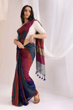 Pure Mul Cotton Handloom Contrast Color Pallu Saree - Multicolor