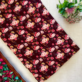 Pure Georgette Printed Fabric - Floral