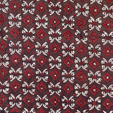 Pure Cotton Hand Block Ajrakh Printed Fabric - Brown/Red