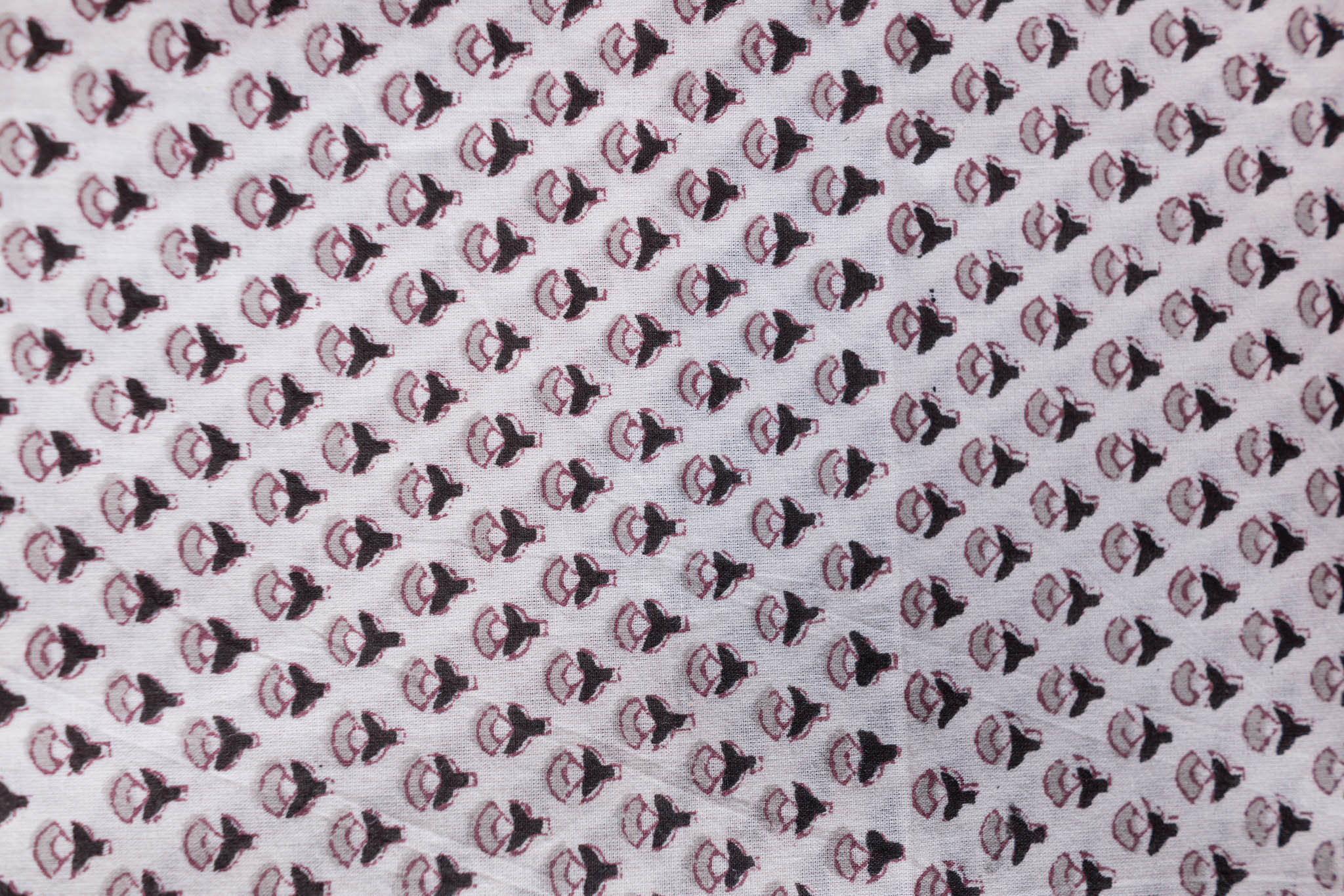 Pure Chanderi Silk Hand Block Printed 3 PC Suit - Grey - Vastra Raag