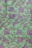 Pure Chanderi Silk Hand Block Printed 3 PC Suit - Green/Pink - Vastra Raag