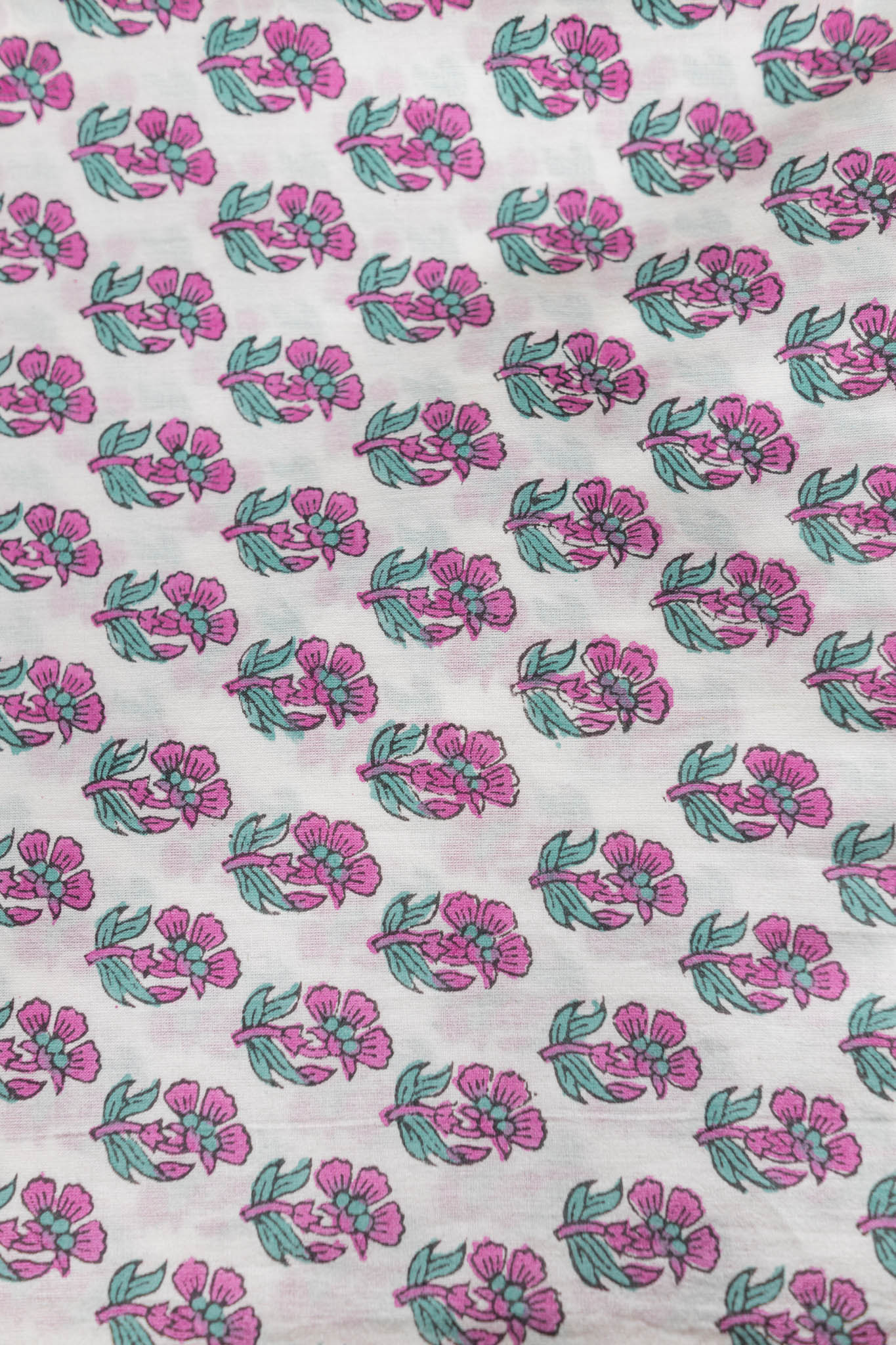 Pure Cotton Ikat Weaved Hand Block Printed 3 PC Suit with Kota Doria Dupatta - Grey - Vastra Raag